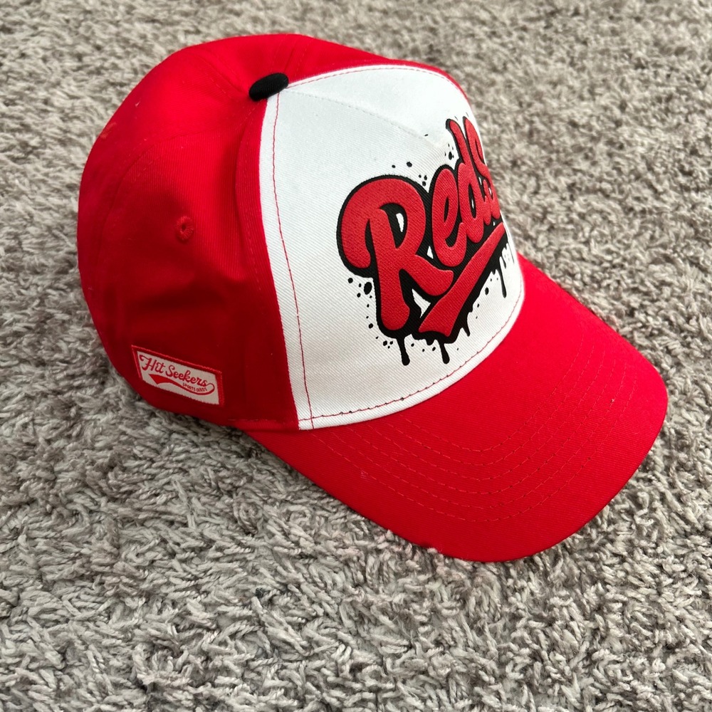 Melonwear Cincinnati Reds Snapback Hat Red White Hit Seekers Mr Redlegs Patch